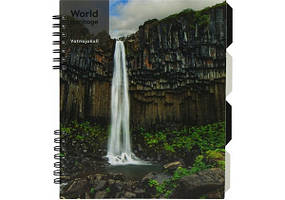 Зошит В5 120арк., в клітинку, на спіралі, з розділювачами, пластикова обкл. Optima World Heritage