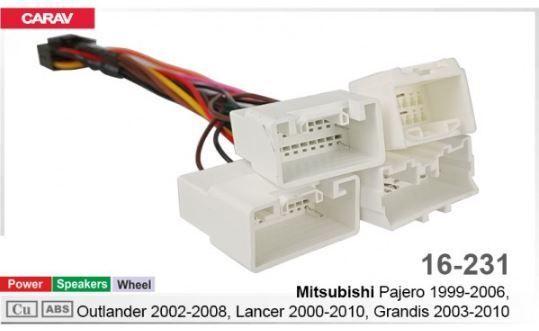 Перехідник для магнітол 9", 10.1" Carav 16-231 Mitsubishi Pajero, Outlander, Lancer, Grandis