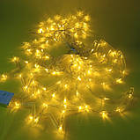 Гирлянда-штора "Місяць та зірки" жовта| Гирлянда электрическая  | Новорічна гірлянда Місяць і зорі, фото 4