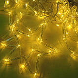 Гирлянда-штора "Місяць та зірки" жовта| Гирлянда электрическая  | Новорічна гірлянда Місяць і зорі, фото 5