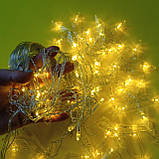 Гирлянда-штора "Дзвіночки,ялинки,олені" жовта| Гирлянда электрическая | Новорічна гірлянда олені, фото 8