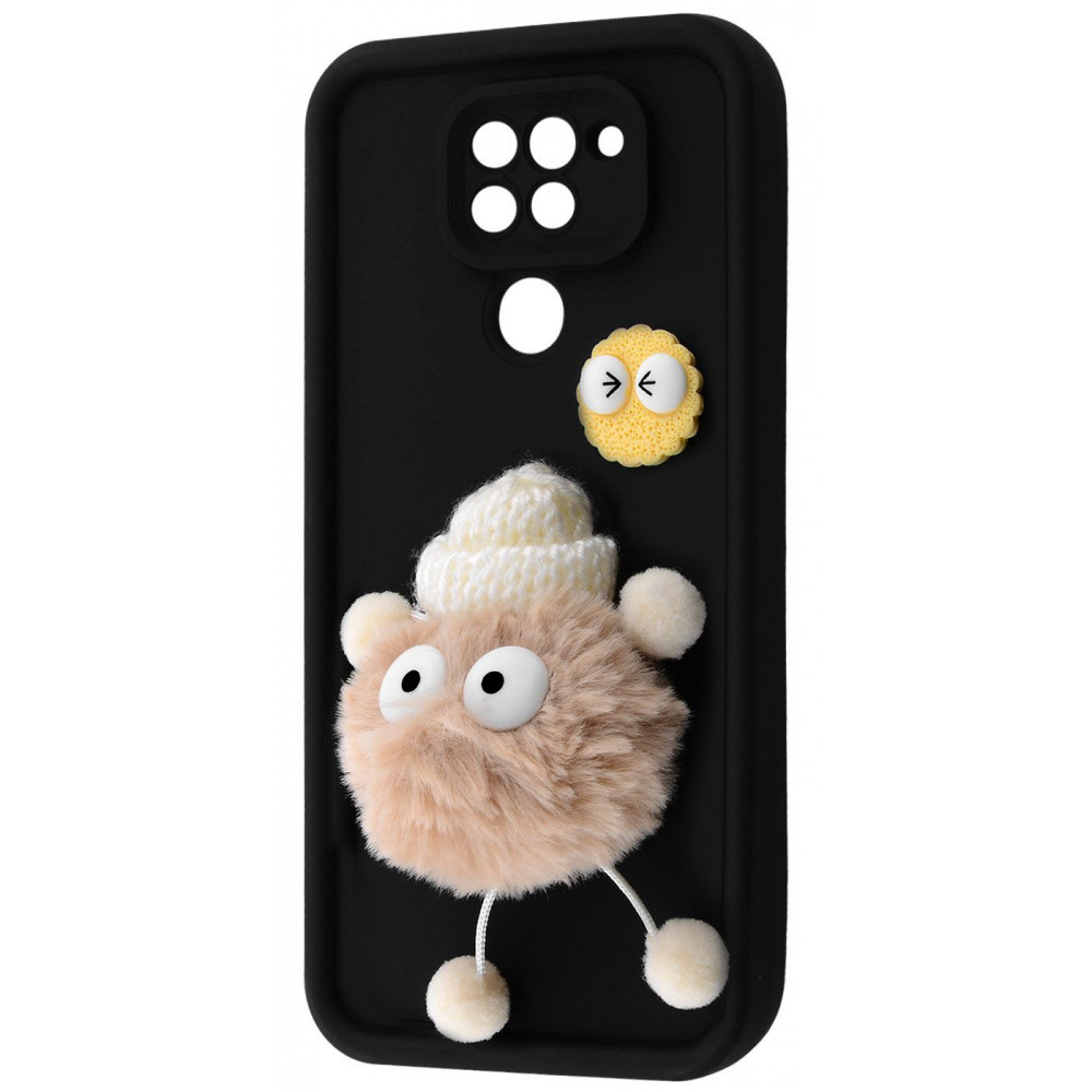 Чохол Pretty Things Case для Xiaomi Redmi Note 9 Black/Fluffy White