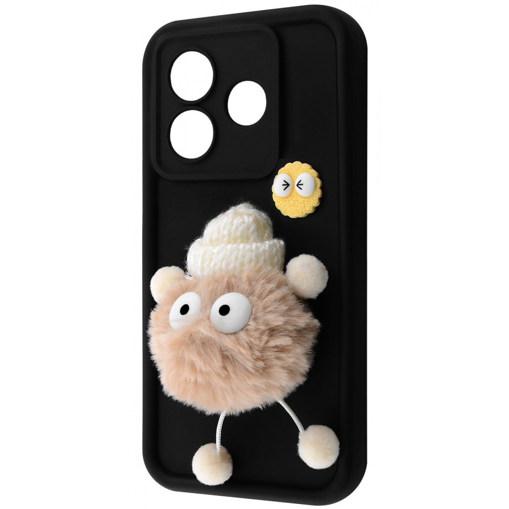 Чохол Pretty Things Case для Xiaomi Redmi Note 14 5G Black/Fluffy White
