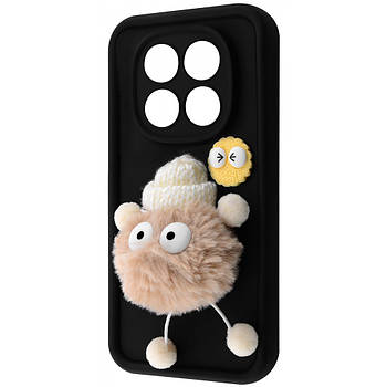 Чохол Pretty Things Case для Xiaomi Redmi Note 14 Pro+ Black/Fluffy White
