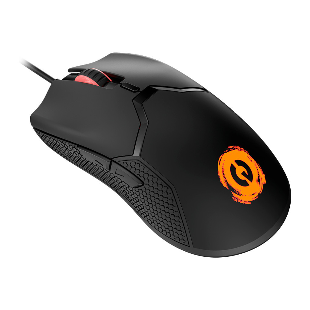 Комп'ютерна миша Canyon GM-116 "Carver", USB, оптична (сенсор A603EP), 3600 dpi, підсвічування, 6 кнопок, 1.65 м Black, фото 1