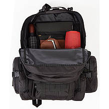 Рюкзак тактичний 50 літрів (+3 підсумками) Якісний штурмовий для походу та подорожей наплічник баул, фото 5