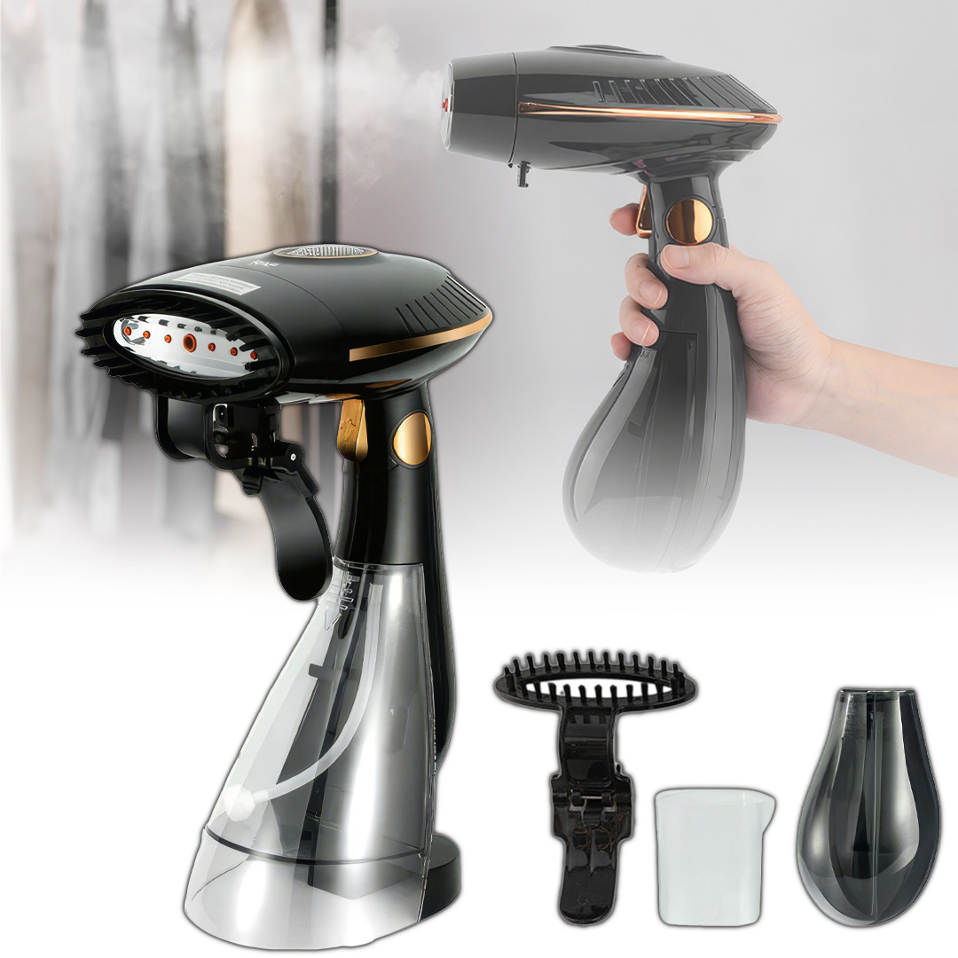 Ручний відпарювач на 288 мл потужністю 1500 Вт RAF R.1330 Відпарювач з додатковим резервуаром і щіткою, фото 1