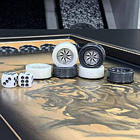 Нарди дерев'яні подарункові довгі нарди Тигр 50×23 см, фото 8