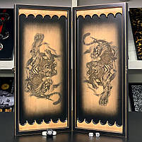 Нарди дерев'яні подарункові довгі нарди Тигр 50×23 см, фото 3