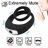 Ерекційне кільце з вібрацією, Подвійне ерекційне кільце для продовження статевого акту, Інтимні іграшки, фото 5