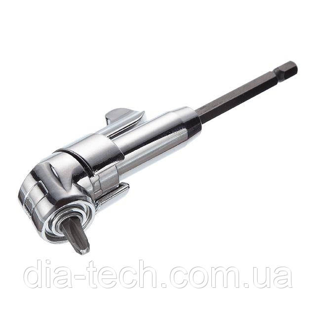 Кутовий адаптер для насадок для викруток 1/4", CrV INTERTOOL VT-0106