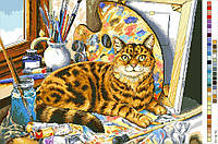 Канва з малюнком для вишивки нитками КІТ ХУДОЖНИК А3-16-048 ТМ Вишиванка