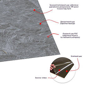 Самоклеюча LVT плитка 457*457*1.5mm (D) SW-00002458