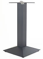 База для столу Піраміда Чорна ніжка квадратна, опора металева для квадратної або круглої стільниці AMF