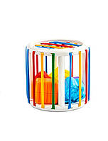 Іграшка для сенсорного розвитку Циліндр-сортувальник із фігурками