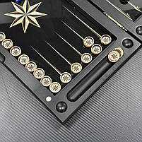 Нарди скляні з деревом Зірка 50×24×6см на подарунок, фото 10