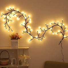 Світлодіодна гірлянда гілка Lesko HS-0020 72 світлодіоди декоративне освітлення USB 2,3 м