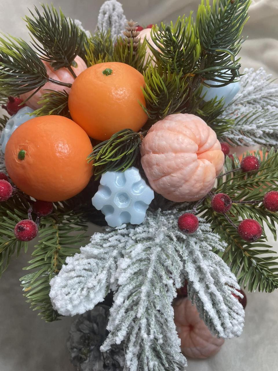 Крафтове мило ручної роботи "Новорічний букет", фото 1