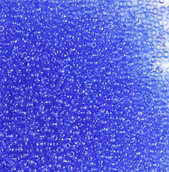 Бісер чеський Preciosa 30030, прозорий, синій (10 г)