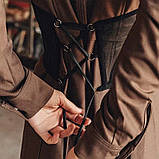 Корсет прозорий підгрудний на шнурівці чорний (PRCP-blL), фото 3