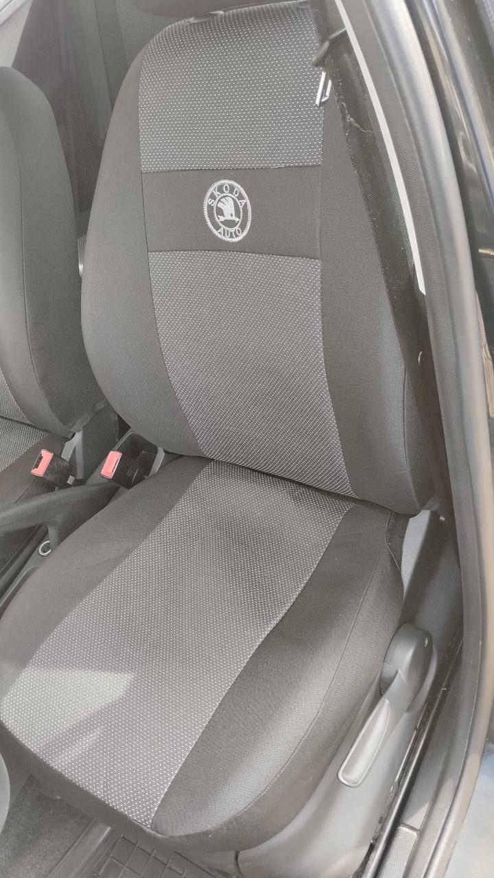 Чохли на SKODA FABIA Mk2 суцільна 2007-2014 (Econom) (Nika) на сидіння, фото 1