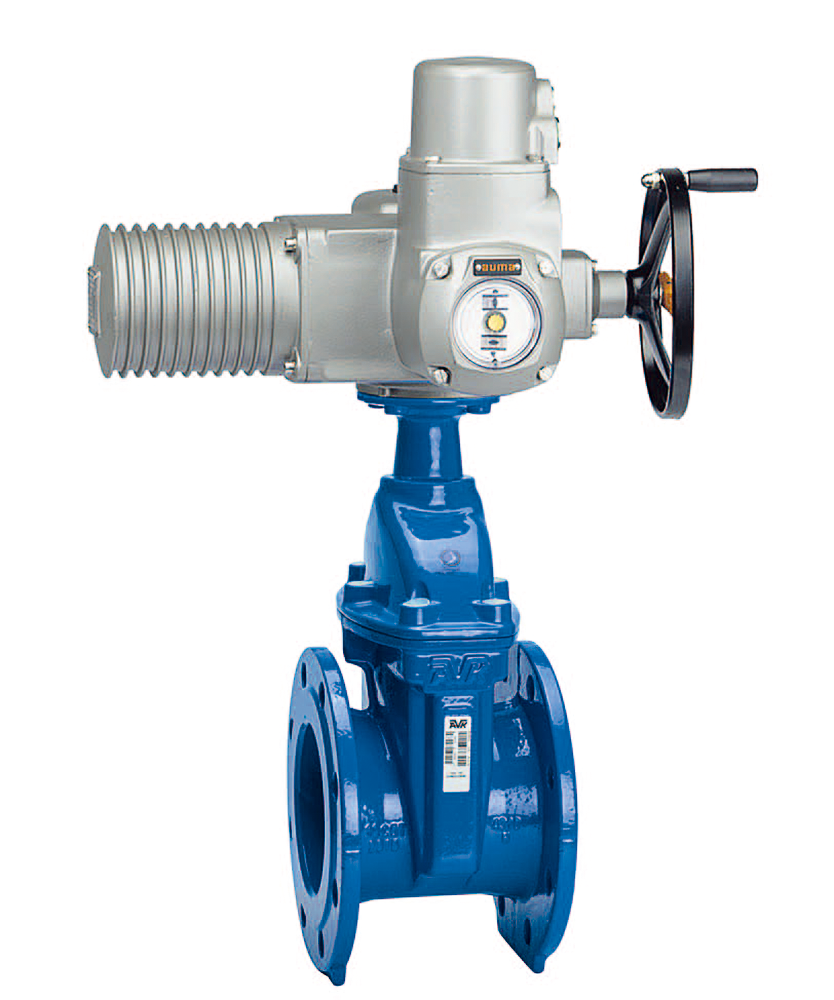 Засувка AVK (Дания) 15/42 DN300 з обгумованим клином з електроприводом AUMA, фото 1