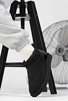 Зимові Жіночі Черевики UGG Classic Ultra Mini Black Metallic / УГГ Класік Ультра Міні Металік Чорні, фото 4