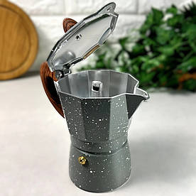 Гейзерна кавоварка з литого алюмінію 300 мл на 6 чашок Espresso (AP-2085)