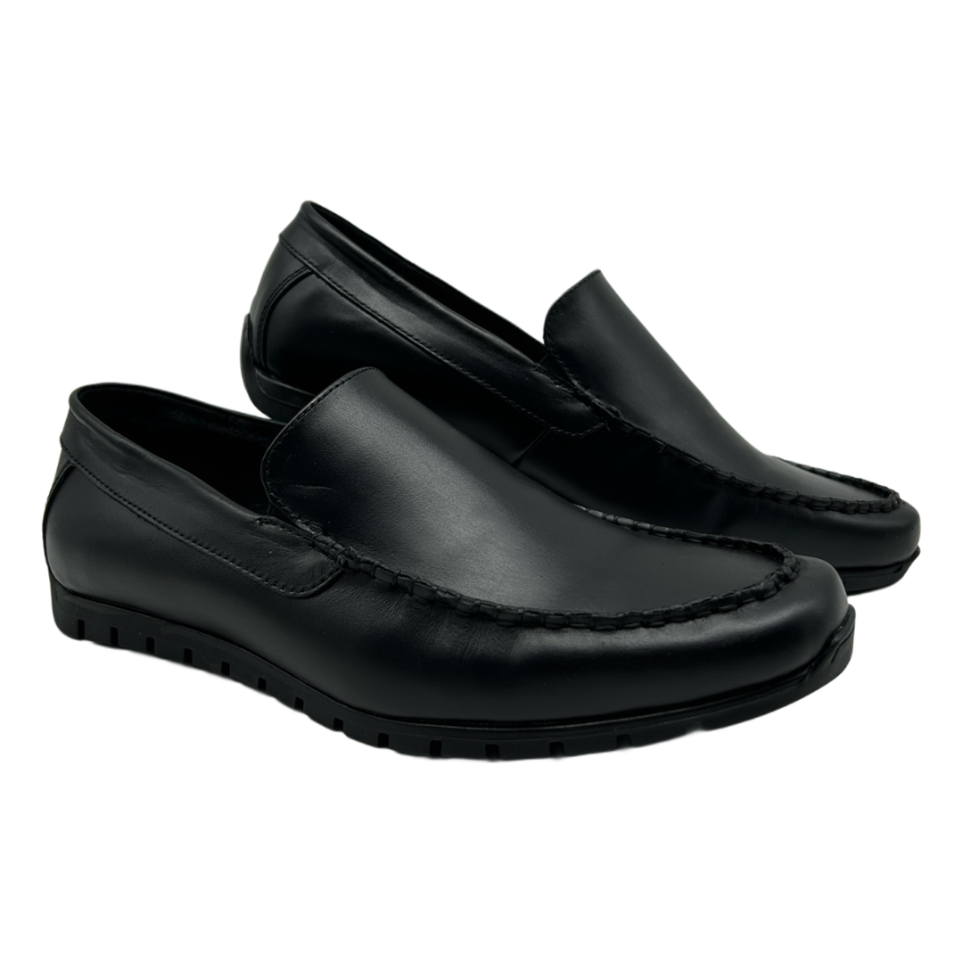 Мокасини чоловічі шкіряні чорні “Style Shoes”