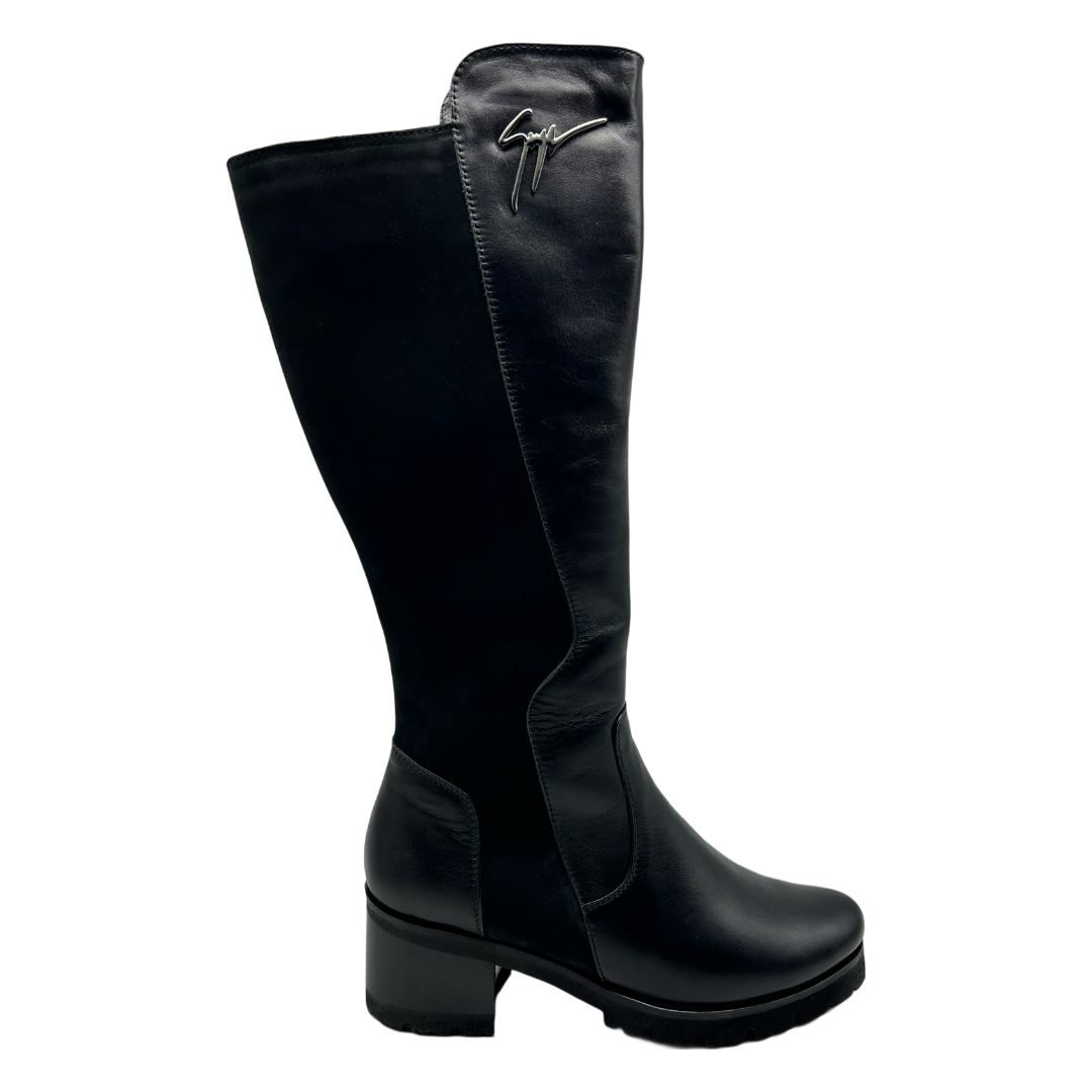 Чоботи жіночі демісезонні з натуральної шкіри чорного кольору "Style Shoes", фото 1