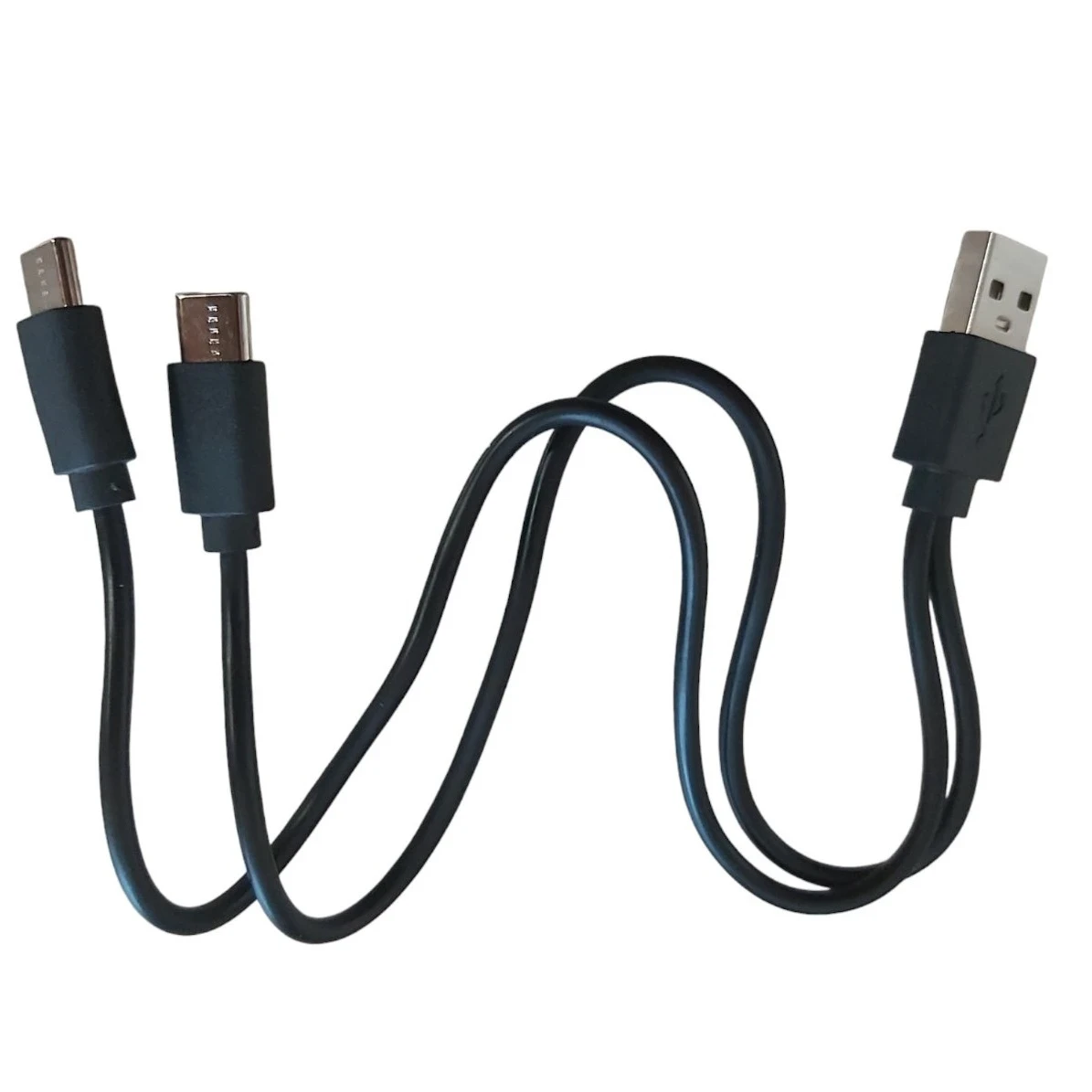 Кабель USB-A розгалужувач на 2 USB-C для зарядки