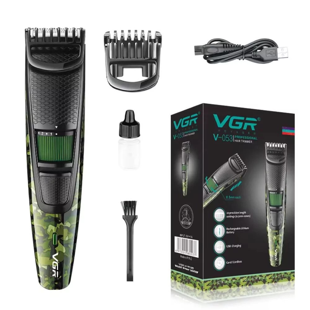 Машинка для стриження волосся VGR V-053 Professional 1 насадка, фото 1