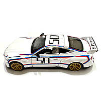 Машинка металева BMW 3.0 CSL БМВ біла 1:34 світло звук відкр двері 13*7*4см (68732А), фото 2