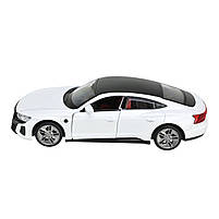 Машинка металева електро 1:36 Audi RS e-tron GT Ауді біла світло звук відкр двері 14*5,5*4см (68717), фото 5