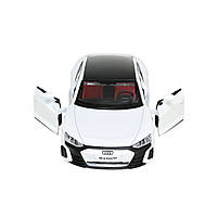 Машинка металева електро 1:36 Audi RS e-tron GT Ауді біла світло звук відкр двері 14*5,5*4см (68717), фото 7