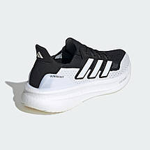 Чоловічі чорні білі кросівки Adidas ULTRABOOST 5 з логотипом Адідас, фото 5