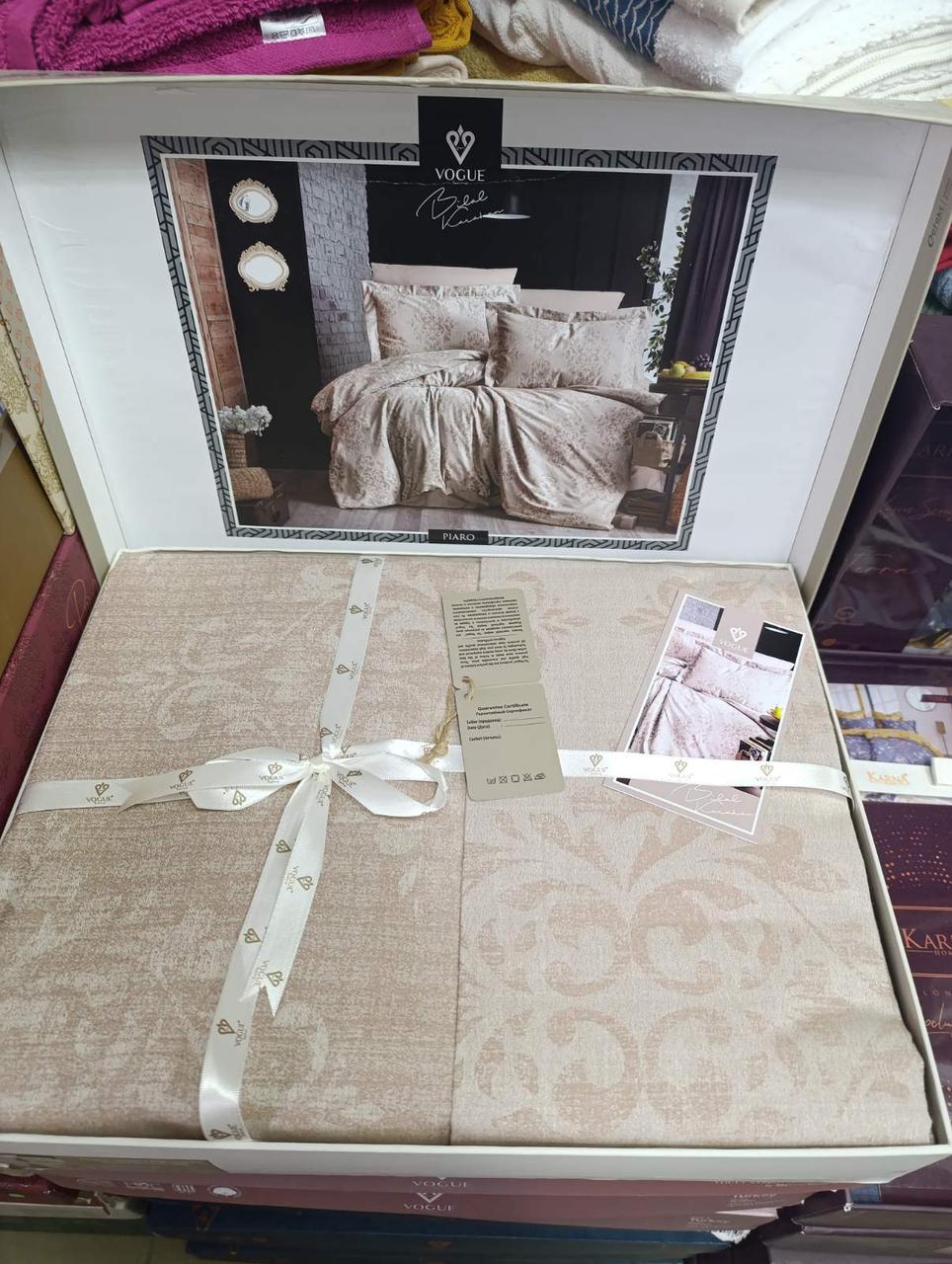 Постільна білизна сатин сімейний розмір Vogue Piaro, фото 1