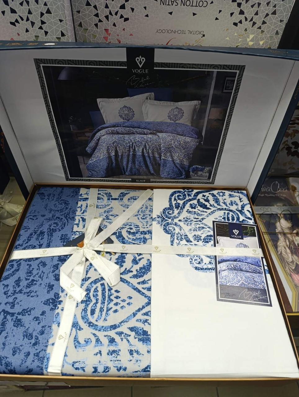 Постільна білизна сатин сімейний розмір Vogue Klauf, фото 1