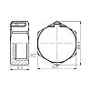 Заглушка SD Forte 1/2" ЗР хром SF353H15, фото 3