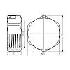 Заглушка SD Forte 3/4" ЗР хром SF353H20, фото 3