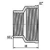 Муфта редукційна SD Forte 2"х1" 1/4 ВВ SF3575032, фото 3