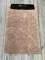 Набір бамбукових килимків для ванної кімнати 2 предмети Omo Home Туреччина пудровий