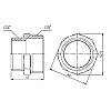 Ніпель редукційний SD Forte 11/2"х11/4" SF3594032, фото 3
