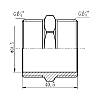 Ніпель SD Forte 1" 1/4 SF35832, фото 3