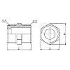 Ніпель SD Forte 1/2" хром SF358H15, фото 3