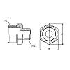 Ніпель редукційний SD Forte 1/2"х1/4" SF359156, фото 3