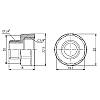 Перехід SD Forte 3/8"х3/4" ВЗ SF36096, фото 3