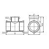 Трійник редукційний SD Forte 3/4"х1/2"х3/4" ВВ SF362201520, фото 3