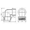 Кут SD Forte 1" ЗЗ SF37325, фото 3