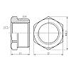 Футорка SD Forte 1/2"х3/4" ЗВ SF3742015, фото 3